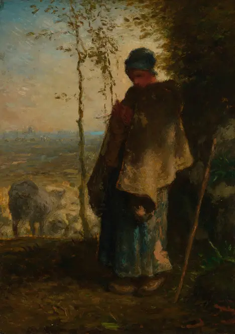 The Little Shepherdess (1868-72) by Jean-François Millet